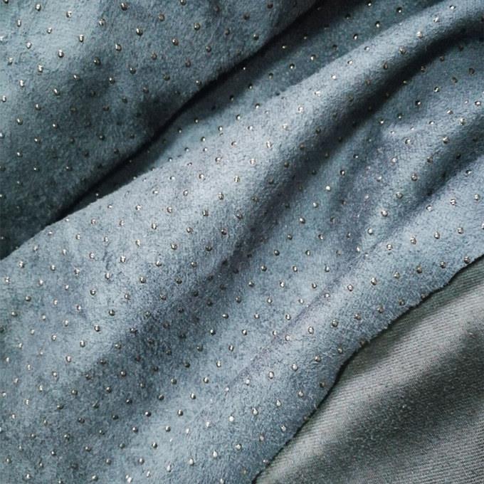 Polka Dot Suede Fabric