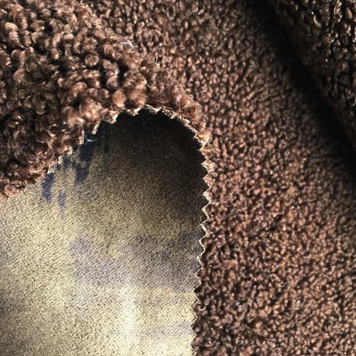 Polyester Suede With Sherpa Fur Fabric