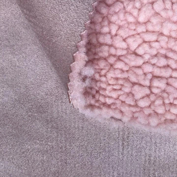 Suede With Fur Fabric For Boots