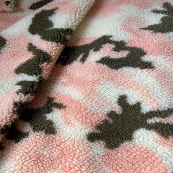 100% Polyester Jacquard Sherpa Fabric